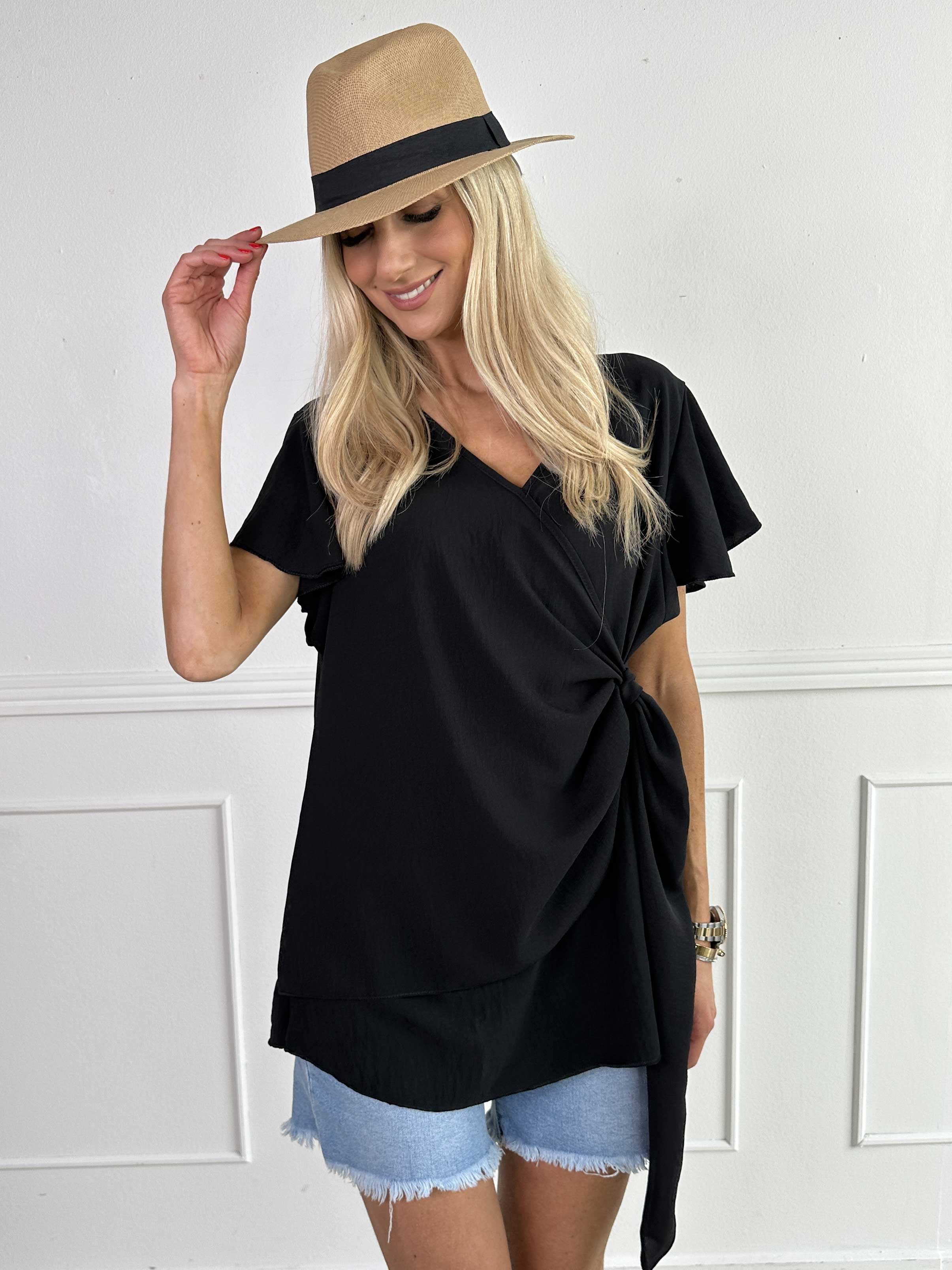 Jenny - Tunika med omlott i viskosblandning